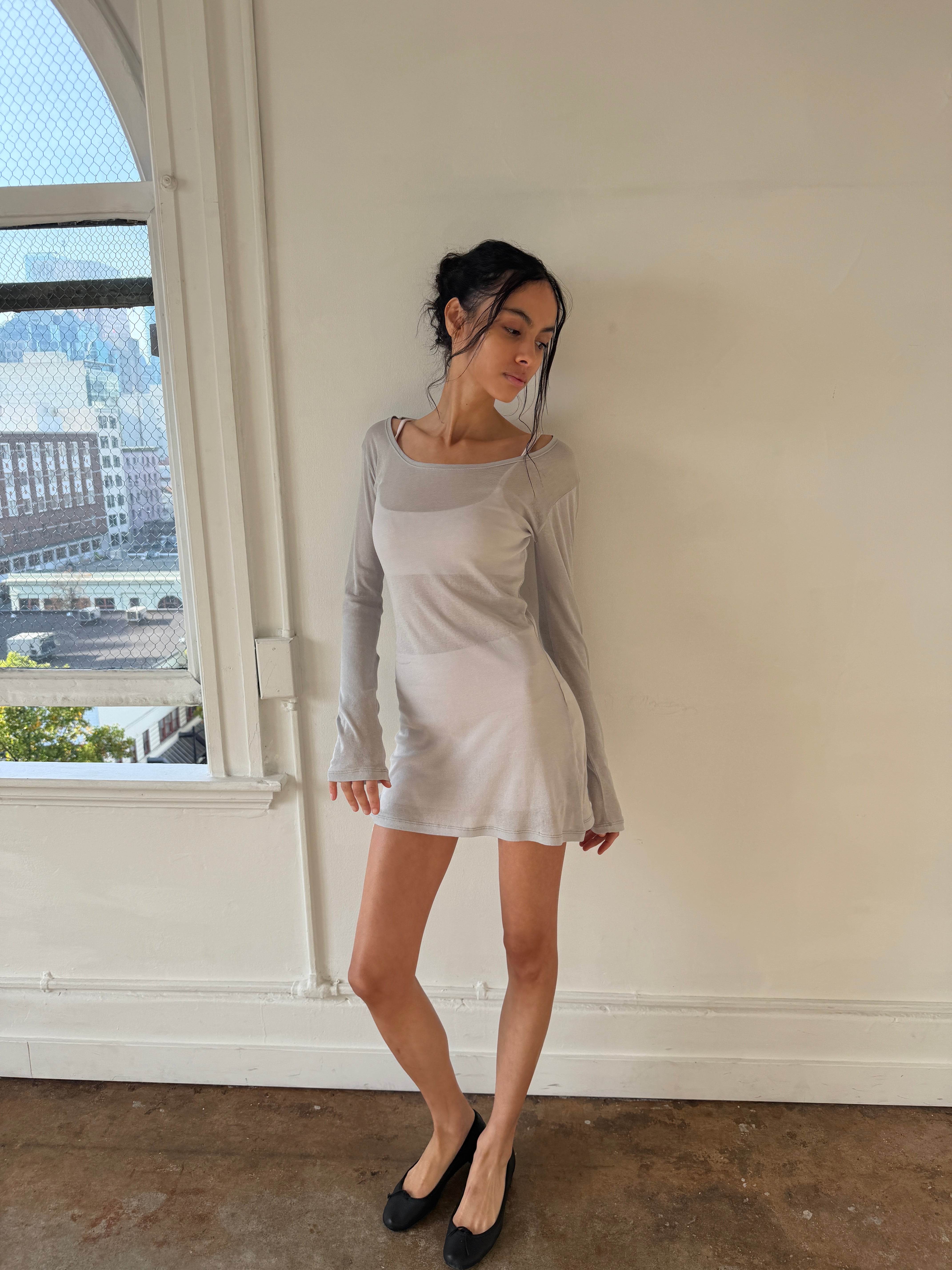 luna sheer cotton layering top by plové