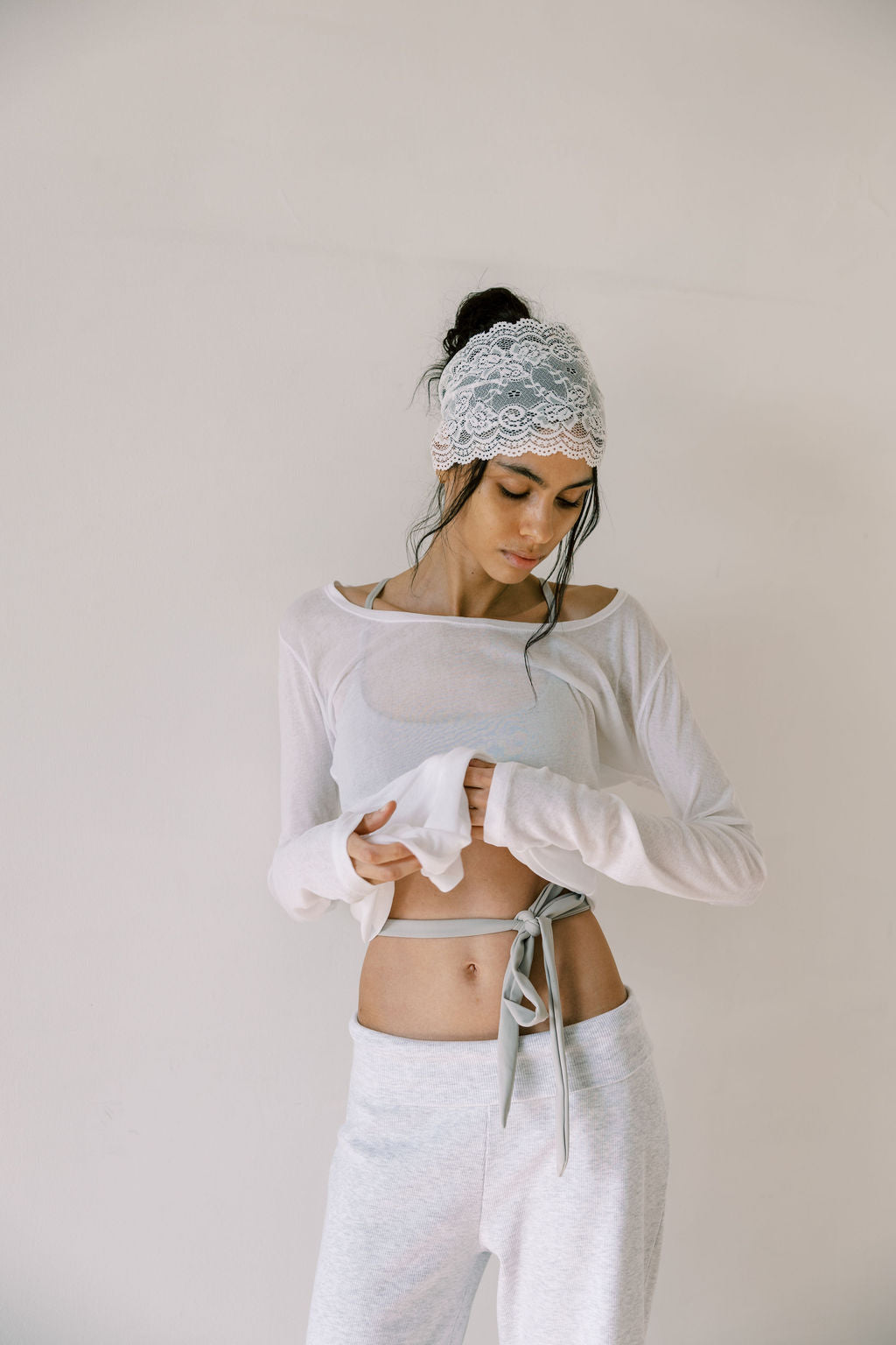 luna sheer layering top