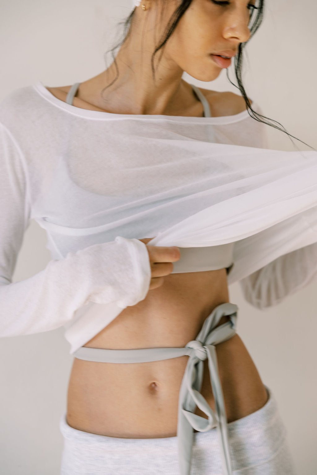 luna sheer layering top