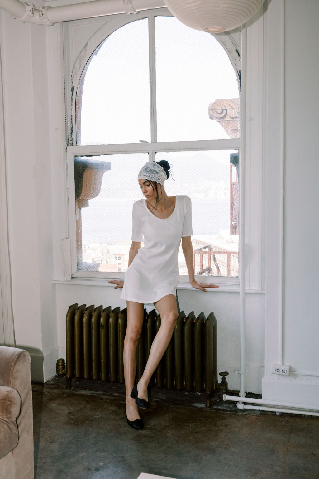 cosette pointelle cotton dress